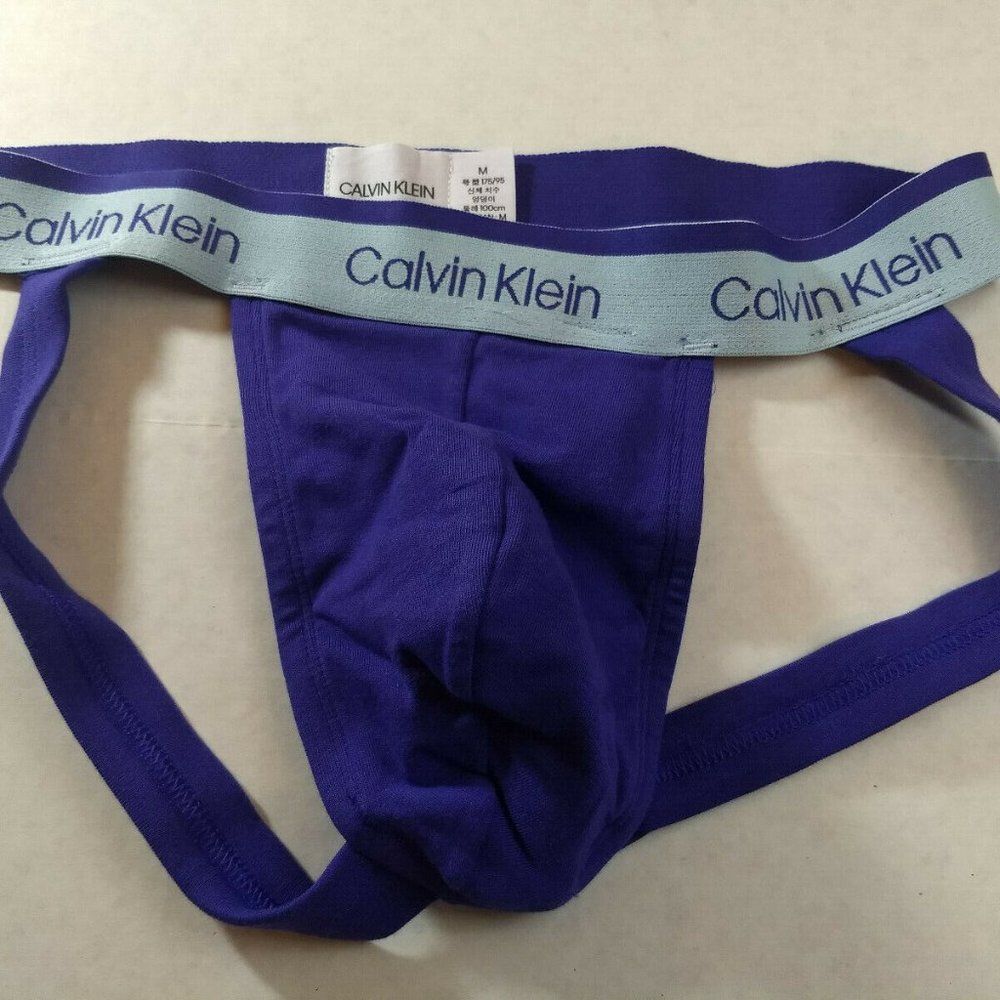 New Calvin Klein Jockstrap MEDIUM 32''- 34'' PURPLE Athletic Supporter JOCK